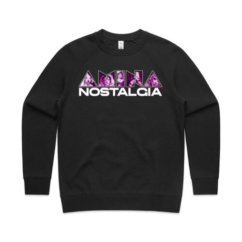 Amina Nostalgia Purple Logo - AS Colour Womens Supply Crew Thumbnail