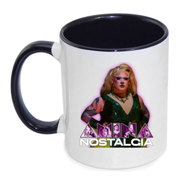 Amina Nostalgia Purple Logo with Photo - Inner Coloured Mug Thumbnail