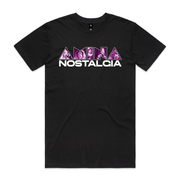 Amina Nostalgia Purple Logo - AS Colour Mens Staple Tee Thumbnail